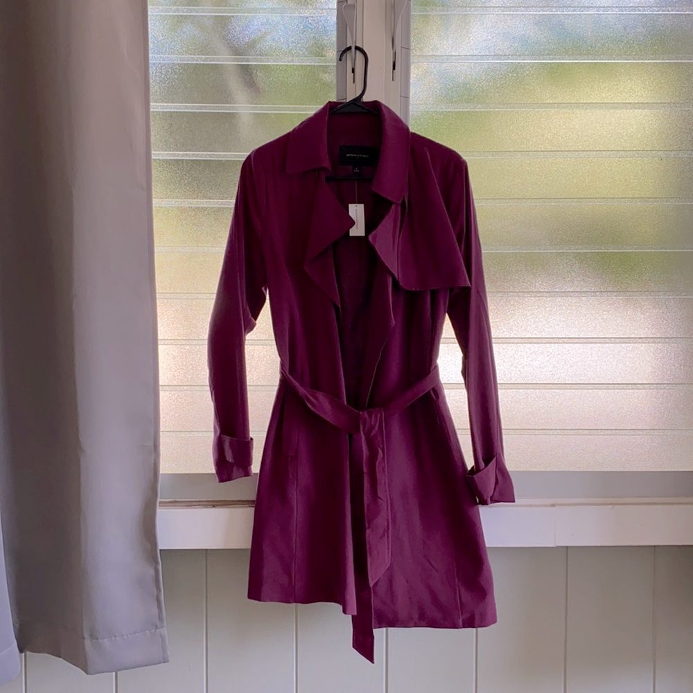 Plum Colored Trench Coat